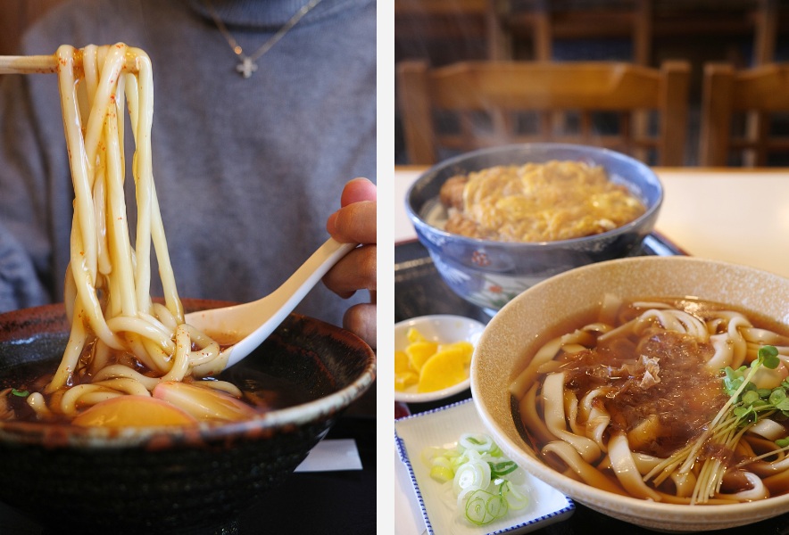 あんかけうどんとカツ丼ときしめんの定食｜仲田本通のめん処 森川屋