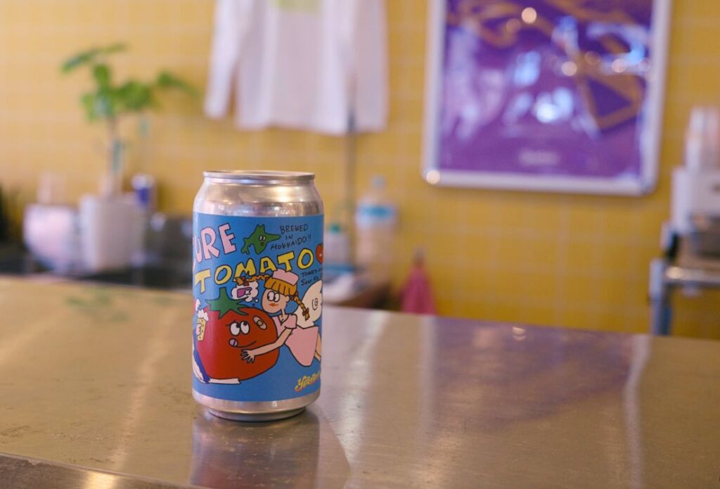 金城市場にあるイースターズ名古屋で買った、トマトを使ったクラフトビールの缶